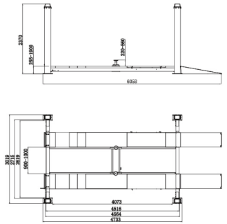 Plataforma ultra-fina elevadora de tesoura de alinhamento de combo