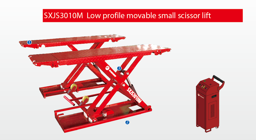 SXJS3010M Low Profile Movable Small Scissor Lift