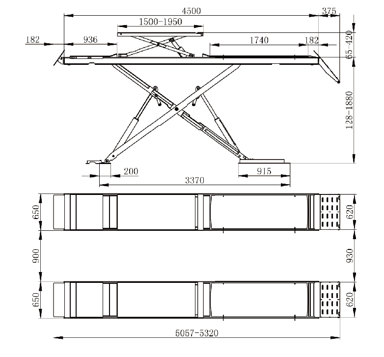 QJY-J-40MT Low Profile Alignment Scissor Lift