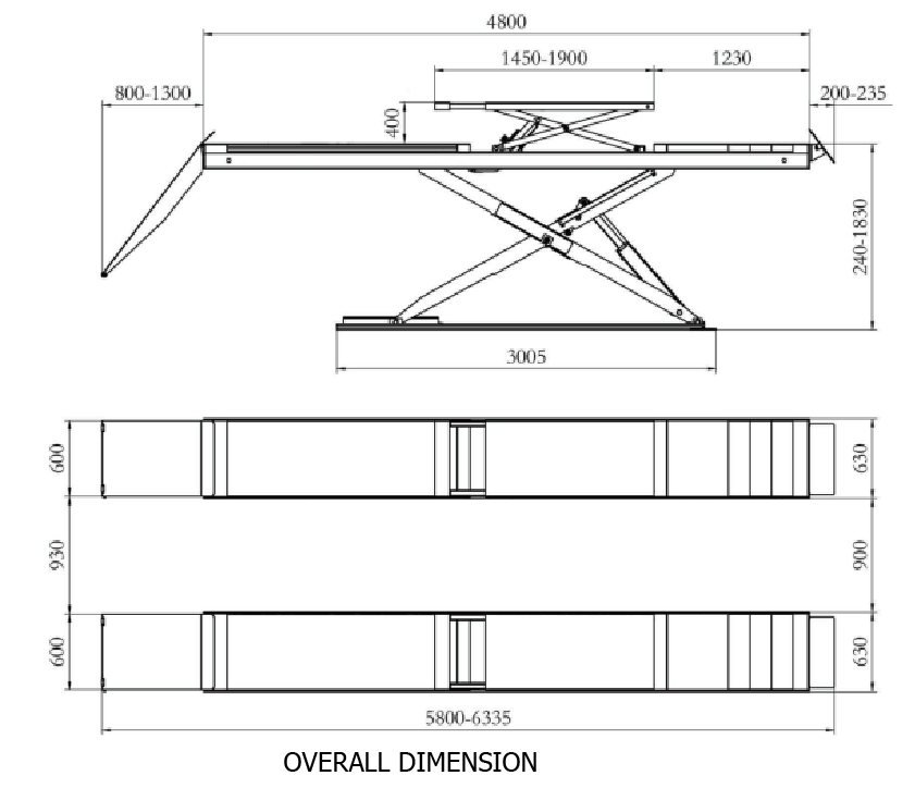 QJY-J-45 Low Profile Alignment Scissor Lift