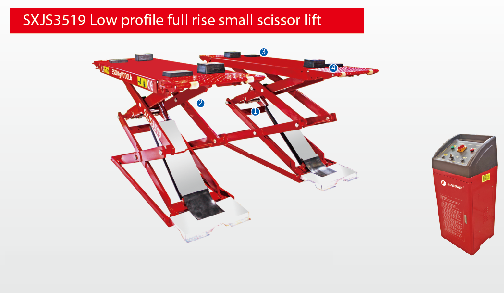 SXJS3519 Low Profile Full Rise Small Scissor Lift