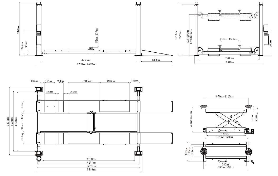 Four-post Lift SXJS5019B