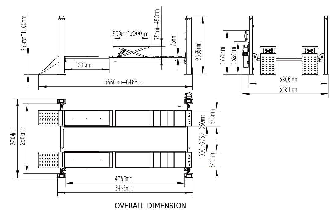 Four-post Lift GB-FP-5.0Z 