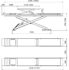 Ultra-thin Alignment scissor lift