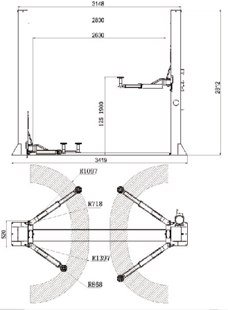 Ultra-thin Alignment scissor lift