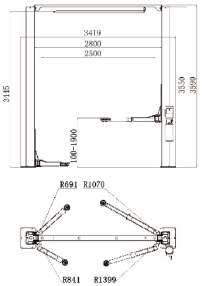 Ultra-thin Alignment scissor lift