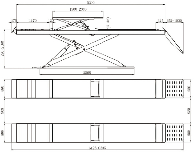 Ultra-thin Alignment scissor lift