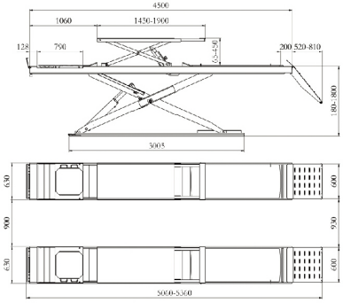 Ultra-thin Alignment scissor lift